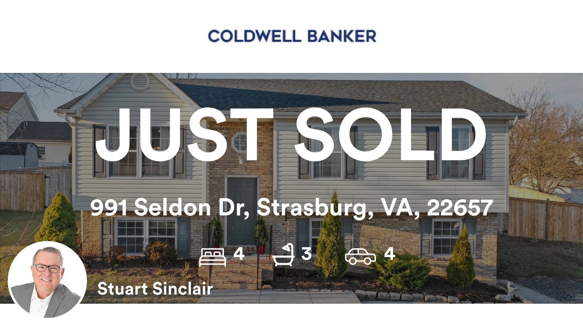 StuartASinclair's tweet photo. 🛌 4 🛀 3 🚘 4
📍 991 Seldon Dr, Strasburg, VA, 22657

My latest sale on RateMyAgent.

https://t.co/cwGoPeLrG3

...
#ratemyagent #realestate #Coldwell_Banker_Premier https://t.co/XX8ZwqnsEC