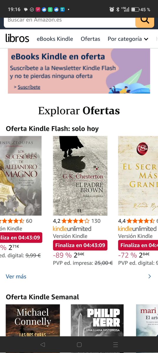 Escuchar a <a href="/el_ortega_/">Juan Carlos Ortega oficial</a>  en La biblioteca del patio hablando de  G.K. Chesterton y que en el Kindle flash de Amazon me salga esto: