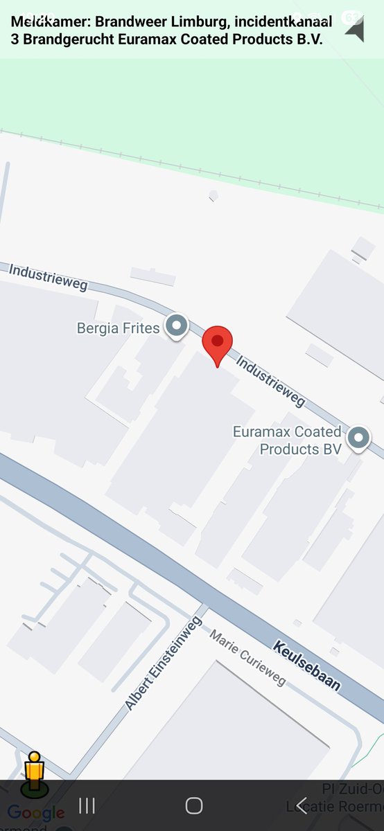 Brandgerucht bij Euramax Coated Products BV