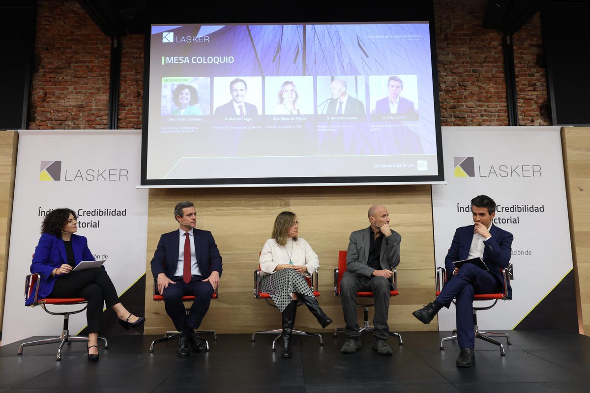 Despedimos la semana tras la  presentación del Índice de #credibilidad Sectorial de <a href="/_Lasker/">Lasker</a>