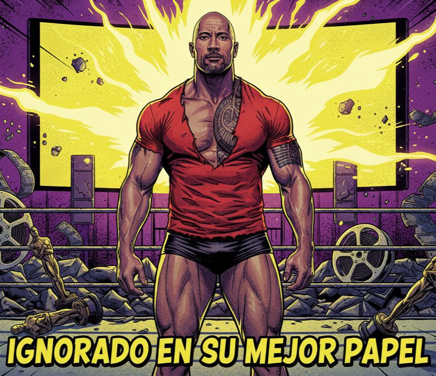 ClaquetaFM's tweet photo. The Rock: "Voy a hacer el papel de mi vida, me verán como un actor serio.
El #Oscars2026 dejó en visto a Dwayne Johnson un golpe bastante fuerte al Ego de la roca

#TheRock #SmashingMachine https://t.co/YksA6863FL