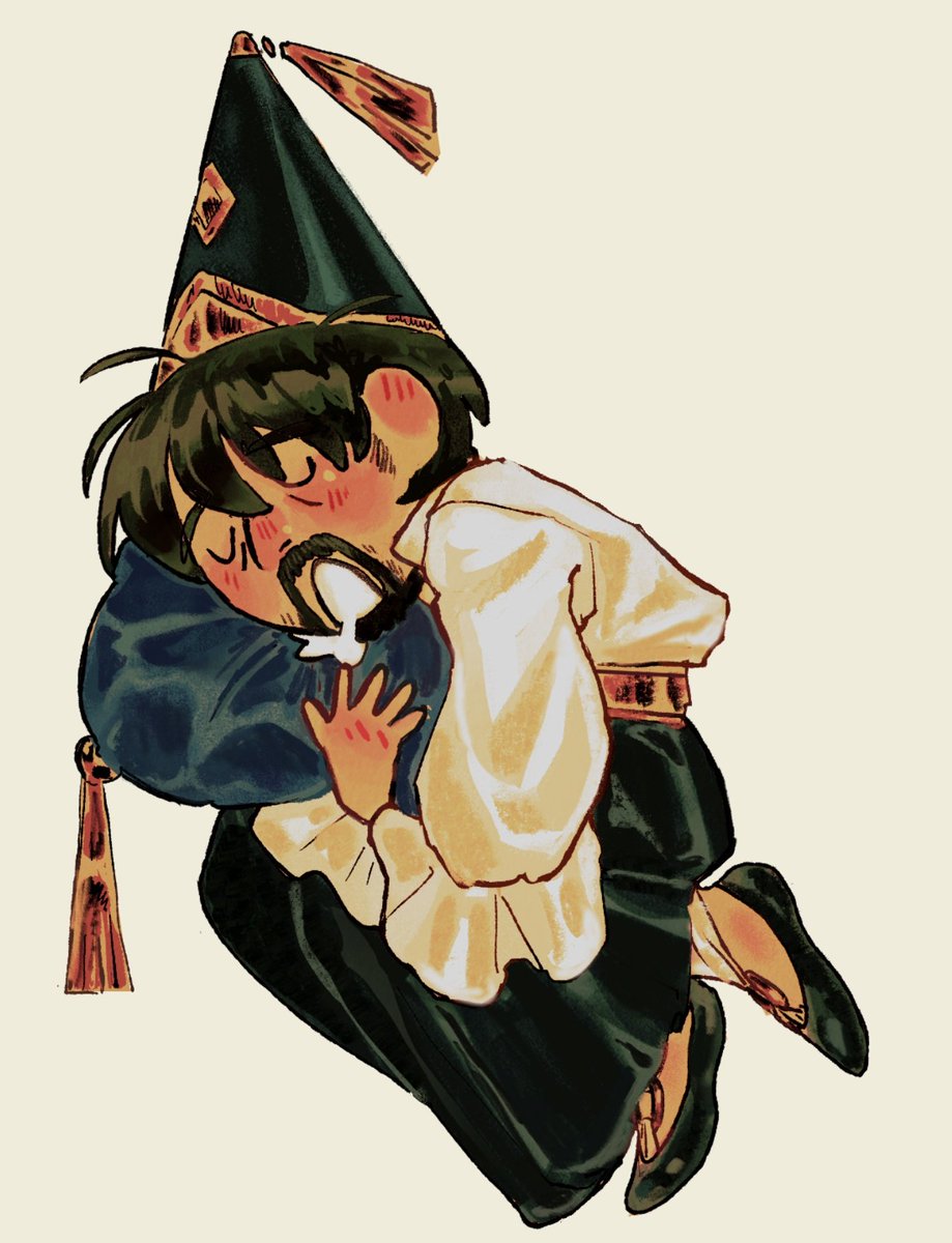 Shhh he is taking a nap, scroll quietly... 

#Δ帽子 #witchhatatelier