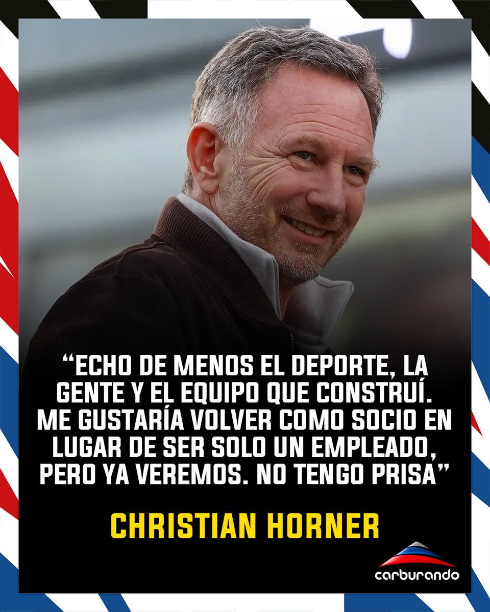 💬 En medio de una ola de rumores que indican que Christian Horner, ex-Jefe de Equipo de Red Bull Racing, podría llegar de alguna forma a <a href="/AlpineF1Team/">BWT Alpine Formula One Team</a>, fue el propio protagonista el que habló de un retorno a la <a href="/F1/">Formula 1</a>.

¿Sucederá? 🤔

#F1 #Alpine #Horner