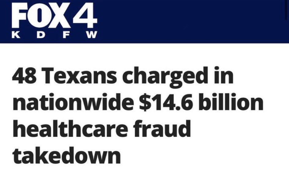 <a href="/GregAbbott_TX/">Greg Abbott</a> 🚨Abbott has wasted BILLIONS on fake immigration stunts. 

It was Biden’s fault 
Then the border was in control. 
Then, it was Biden’s fault. 

Texans STILL don’t know where that money went. 

🚨MEANWHILE, Texas has MASSIVE healthcare fraud and Abbott is talking shit on X. 

Get