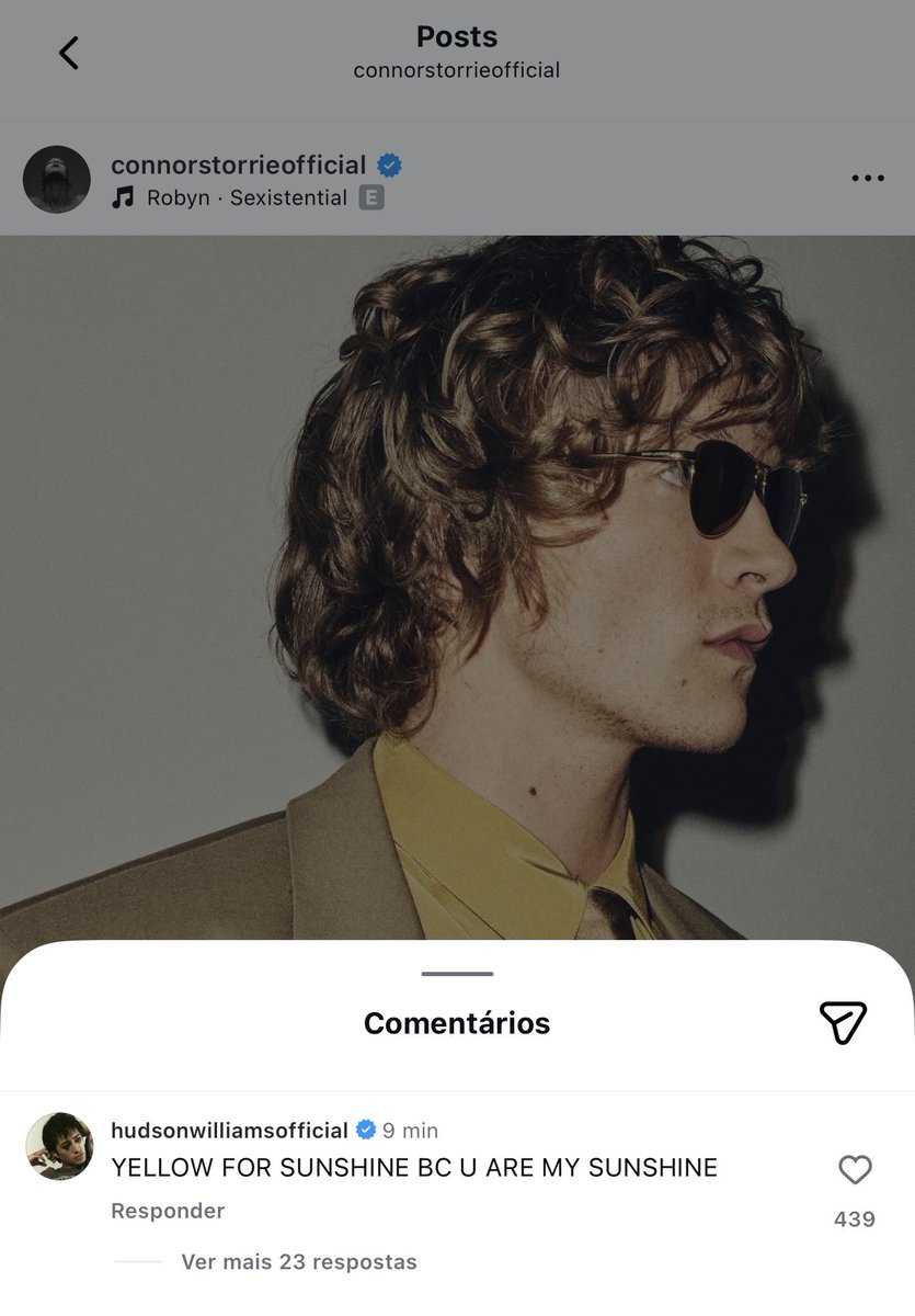 hudsonwupdates's tweet image. Hudson Williams commented on Connor Storrie’s instagram post.