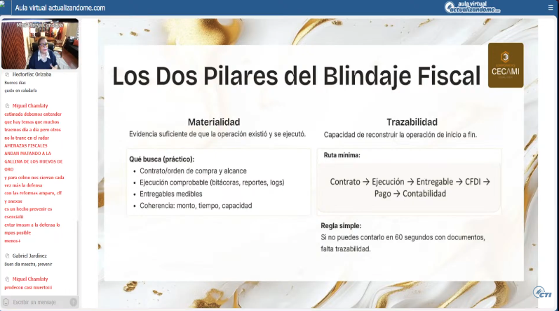 Tríada Fiscal – Blindaje fiscal 2026: materialidad y trazabilidad – #BarraActualizandome 

Velo ahora en: youtube.com/live/VAZoFJ-1m…

⭐️ Entérate de próximas sesiones en VIVO: chat.whatsapp.com/ExdlapA6hjRAYN…