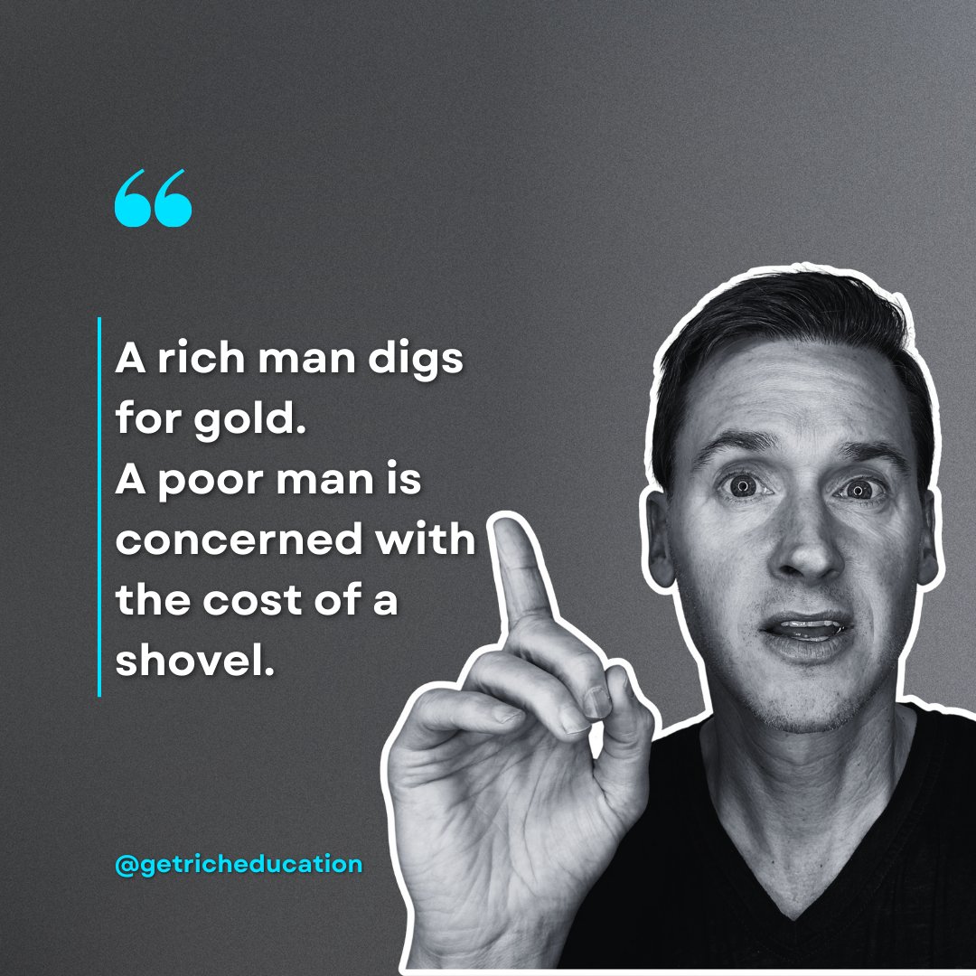 GetRichEd's tweet image. Don't focus solely on the cost of the shovel; instead, go out and dig for your gold!

I'm writing more about this topic in our newsletter.

Are you subscribed? You can sign up for free by clicking the link in bio.⁠

#WealthBuilding #FinancialSuccess #SeizeOpportunities