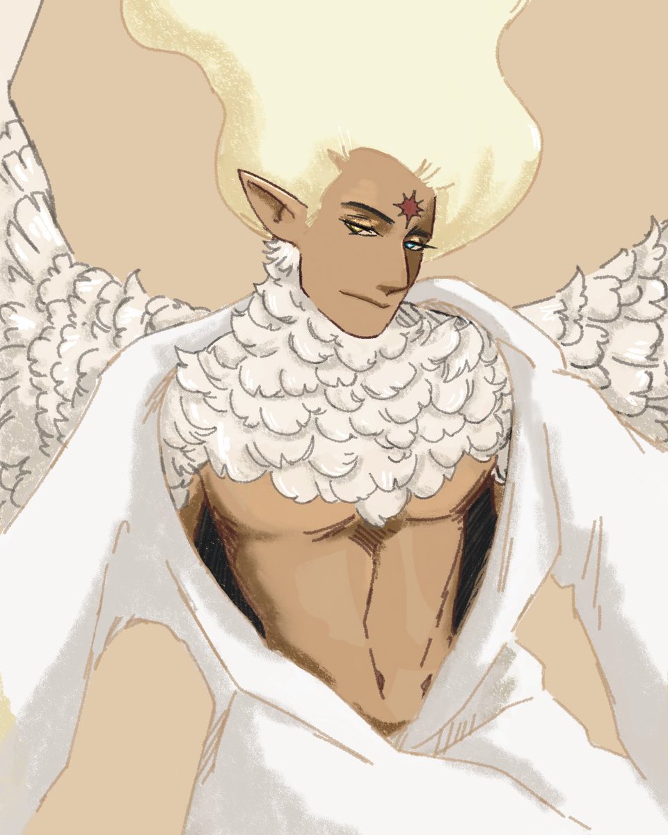 BluePlanetTrash's tweet photo. Finally got a new apple pen dupe so I can use procreate again 😭 Saw @ArtyShocks winged #purevanillacookie and had to try out some new brushes while drawing him :) #crk https://t.co/BQjKxyua0x
