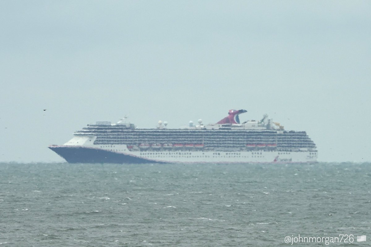 johnmorgan726's tweet image. Five miles off the coast of Virginia Beach the
CARNIVAL PRIDE, IMO:9223954 en route to Baltimore, Maryland @BShipspotting @BaltoChes flying the flag of Panama 🇵🇦. #ShipsInPics #CruiseShip #CarnivalPride
