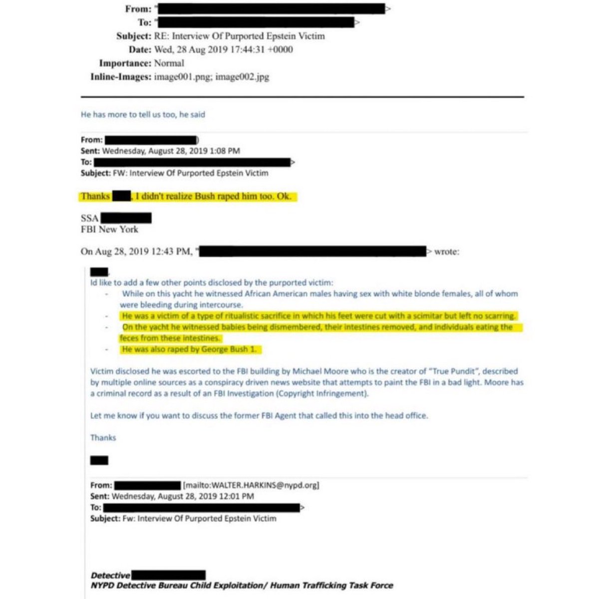 ¿De verdad nadie se da cuenta de cómo el miserable de Epstein obligaba a hombres negros a violar a mujeres blancas rubias como parte de sus rituales y satánicos? 

Ahora se entiende esa obsesión de ongs israelíes y globalistas de invadir Europa con africanos. Todo tiene sentido.
