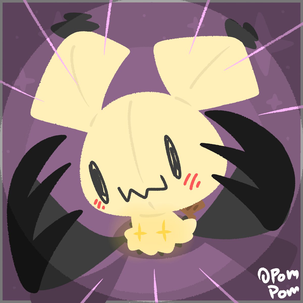 Let the hunt (for cookies) begin! 👹💜 

#fanart #Mimikyu #Pokemon