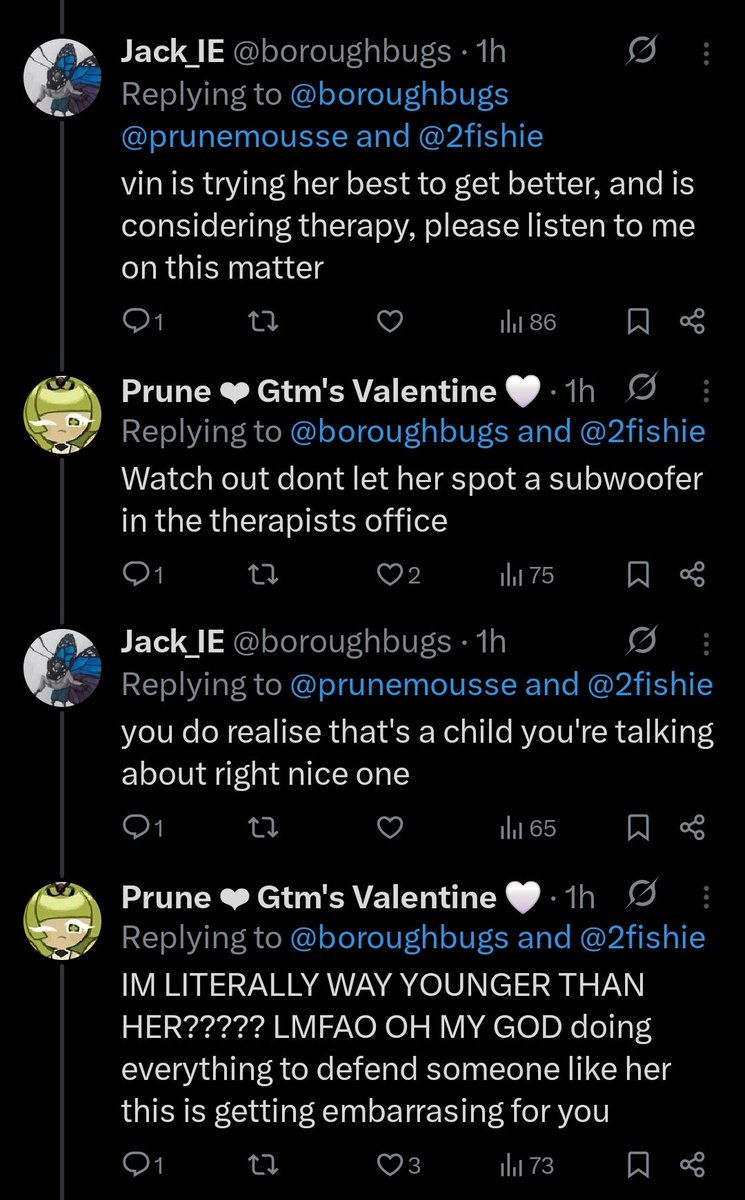 prunemousse's tweet photo. And the most recent thing that JUST happened is vinnies friend going after me to defend her as if we're not talking about a literal groomer here lmao. You are a grown person and you are trying to tell me what to do when it comes to my groomer. Oh yea I'll defend her because- https://t.co/c5nZjVftYO