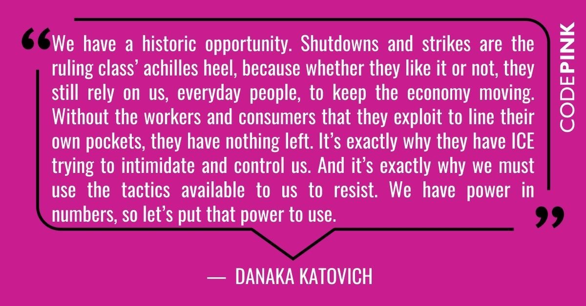 CODEPINK tweet media