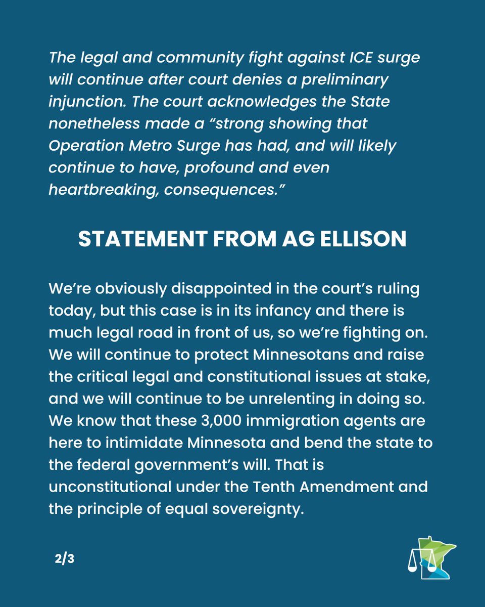 Attorney General Keith Ellison tweet media