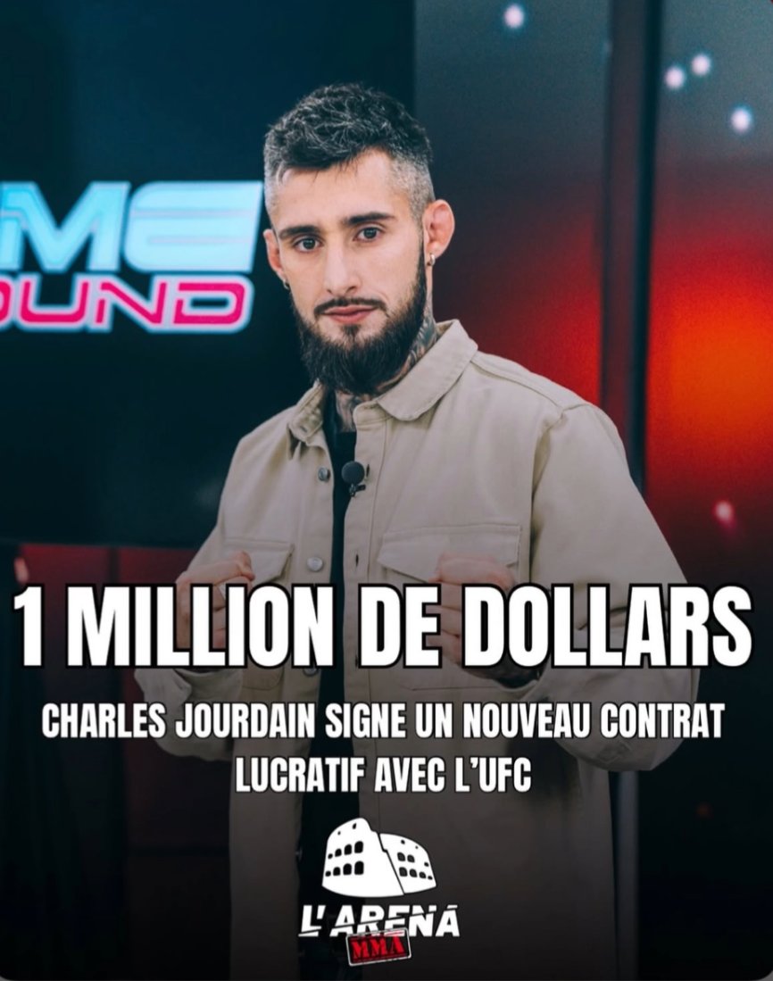 Nouveau contrat pour Charles Jourdain 🤑 #UFC