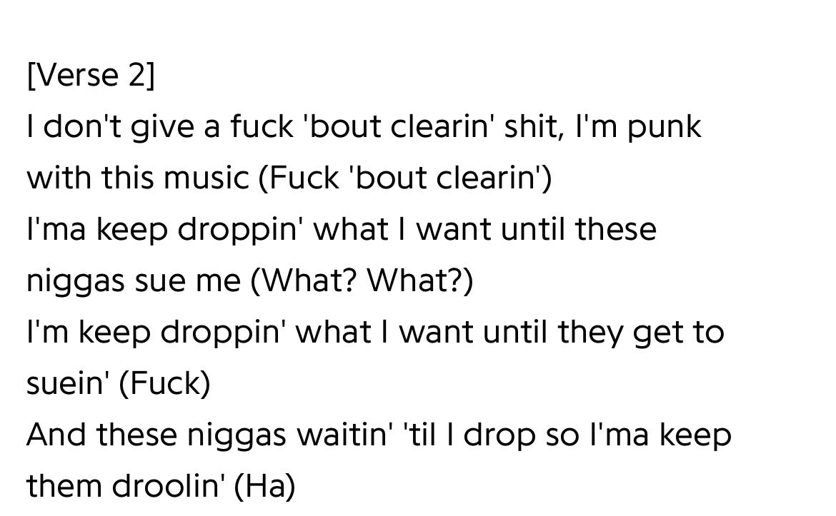 he ain’t clear that shit 😭