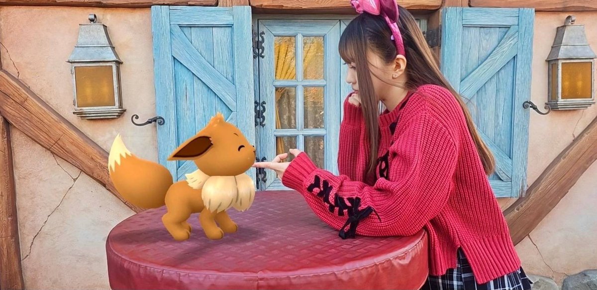 Ryo02150's tweet image. ブイちゃんとTDL🏰✨

#ポケモンGO #Gosnapshot
#NianticAR #ポケモン