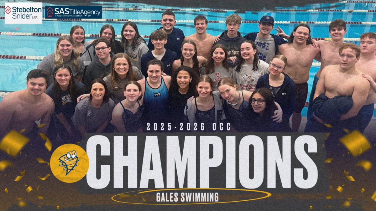 lancastergales's tweet photo. Congratulations to our Boys and Girls Swimming teams — 2025–26 OCC Champions!
Girls edged Teays Valley by one point, and the boys captured their 6th straight title. #GoGales https://t.co/jhmFiFwA4d