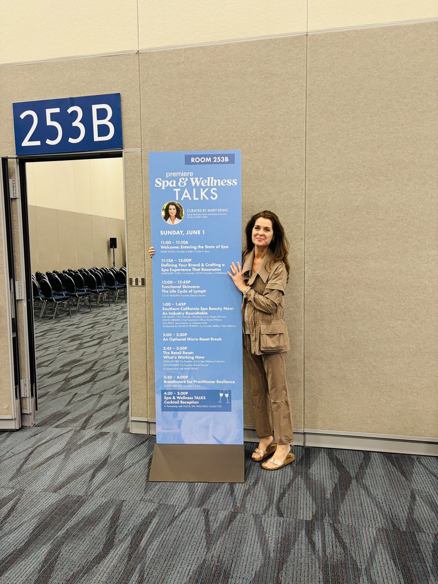 Hello from #premierebeauty Anaheim &amp; can’t wait to debut #SpaWellnessTalks tomorrow. Looking forward to seeing many of my SoCal #spa peeps! 

#wellness #beauty #education