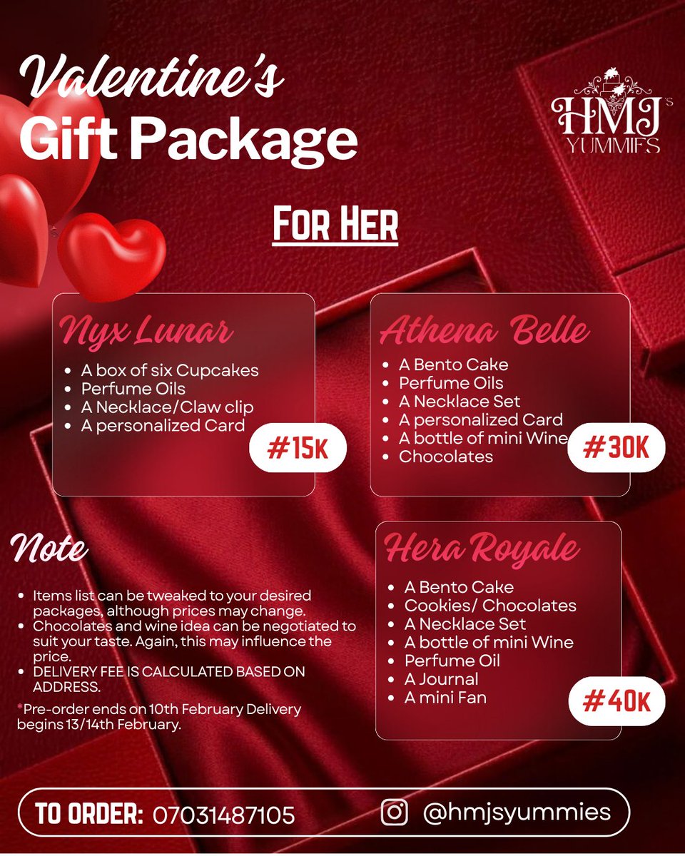 kimshavni's tweet photo. Happy New Month from HMJ's YUMMIES.  It's the month of love, and what is the best way to show love that gifting? Send a dm to place an order nowwwwwww😉 https://t.co/ajPNOrDYze