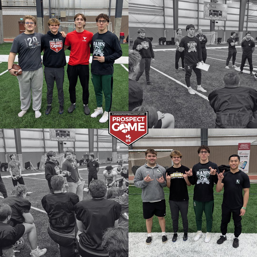 Huge shoutout to #CFCProspectGame alumni DB <a href="/lliamplatt/">LIAM PLATT ₂₂ | ²⁴</a> (Regina Rams), K <a href="/TyGorniak/">Ty Gorniak</a> (Regina Rams) DT <a href="/Zombie1747451/">kruze harden</a> (Regina Thunder), WR <a href="/KeatonBelsher02/">Keaton Belsher</a> (Saskatchewan Huskies Commit) plus LB Alex Gagnon (Regina Rams) and WR <a href="/renzel_arinaza/">Renzel Arinaza</a> (Regina Rams) for coming out last night