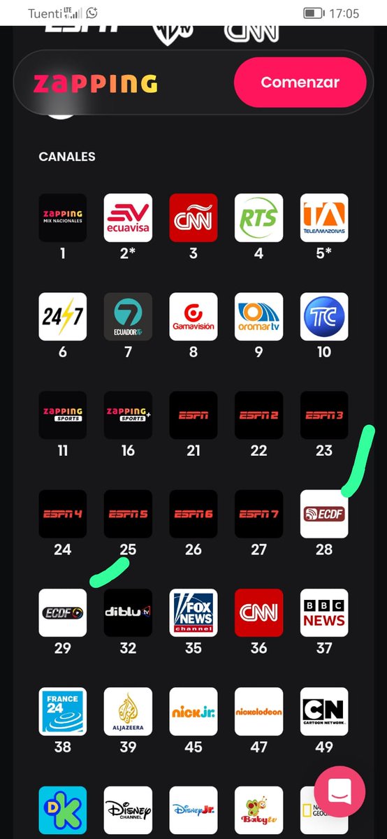 adrian_lopez140's tweet photo. Contratamos el plan premiun qué cuesta $22,99 de @zapping_ecu, en el cual estaba incluido @ElCanalDFutbol. Ahora de la nada quitaron sus canales de la parrilla, envío imagen  en el cuál estaba en el plan el canal del fútbol. Alguien que me ayude si eso está bien, @Rarosemena11 https://t.co/FFiIzmsWy9