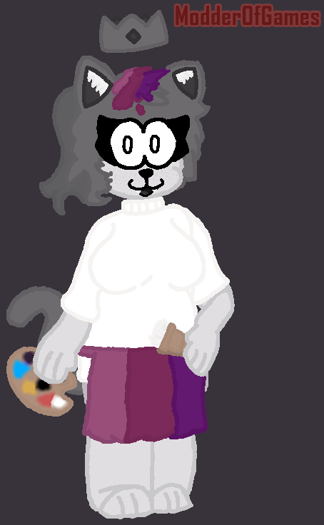 me when I grab one of my besties and one of their fav characters and put them in The Machine.

In normal terms: I drew <a href="/TheTalkativeSea/">Mallory (The Shipy Sea)</a> in Brusha's Outfit :3