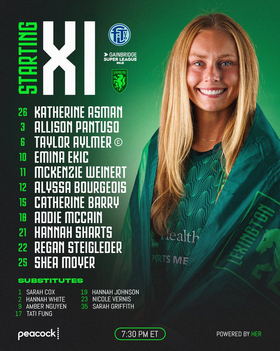 LEXSCwomen's tweet photo. The first XI of ‘26! 🔥

#LexGo | #FTLvLEX | #PoweredByHER https://t.co/LF31yagbQu