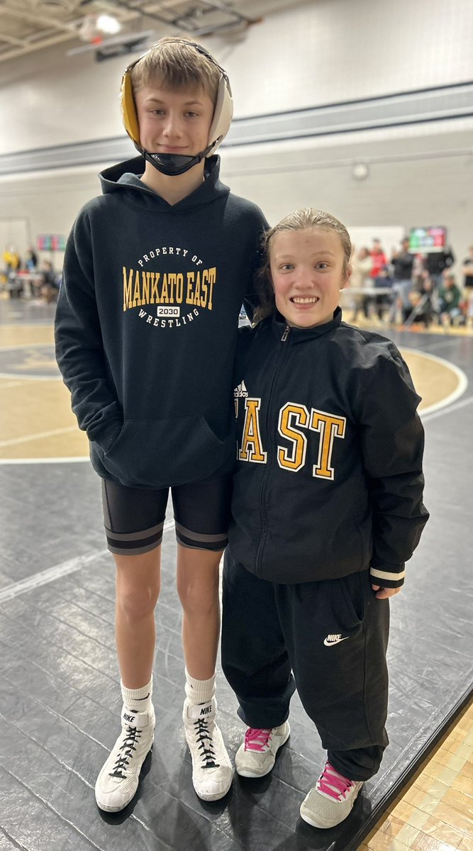 Great State tournament for these 2 today at 9th Grade League. Liam Rosevold 8th and Lily Scholtes 2nd. Way to represent Mankato East!
