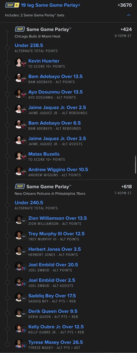<a href="/SGP_Vick/">BIG BOARD BETS</a> <a href="/RealBrookieJ07/">Basketballgoddess8</a> In case anyone is interested, I have a nice little watered 💦 version! 

account.sportsbook.fanduel.com/sportsbook/add…