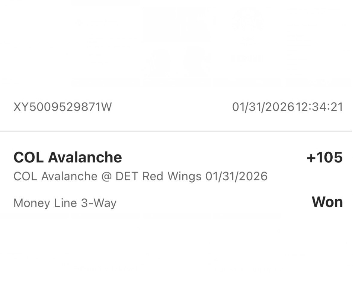 🚨Repost for another play that starts at 10pm ET!!!!

💰2-0 TO START THE DAY!!! 

Avalanche RL=✅Winner
Rangers/ Penguins over 6.5=✅Winner

#Gambling𝕏 #NHLPicks