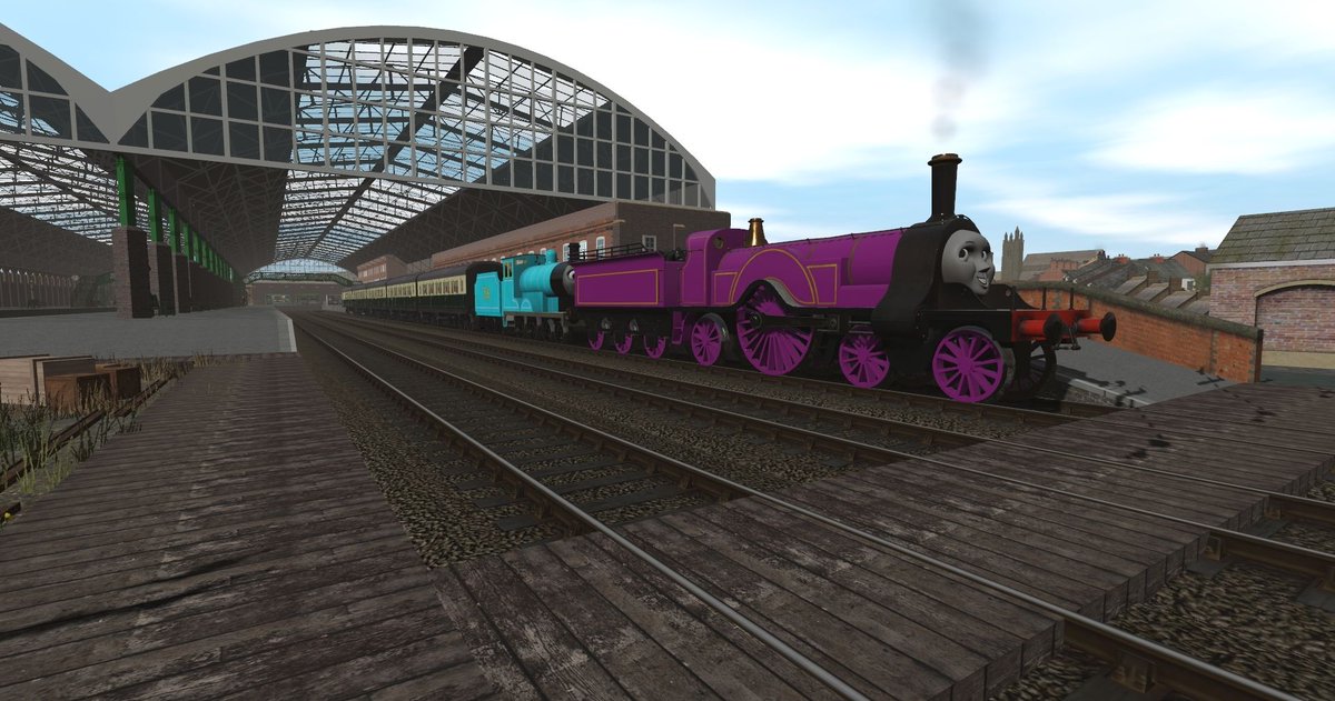 MillieEngine56's tweet photo. Where it started vs. where it is now
Millie &amp; Elcy at Tidmouth Station https://t.co/ABiHndog7w