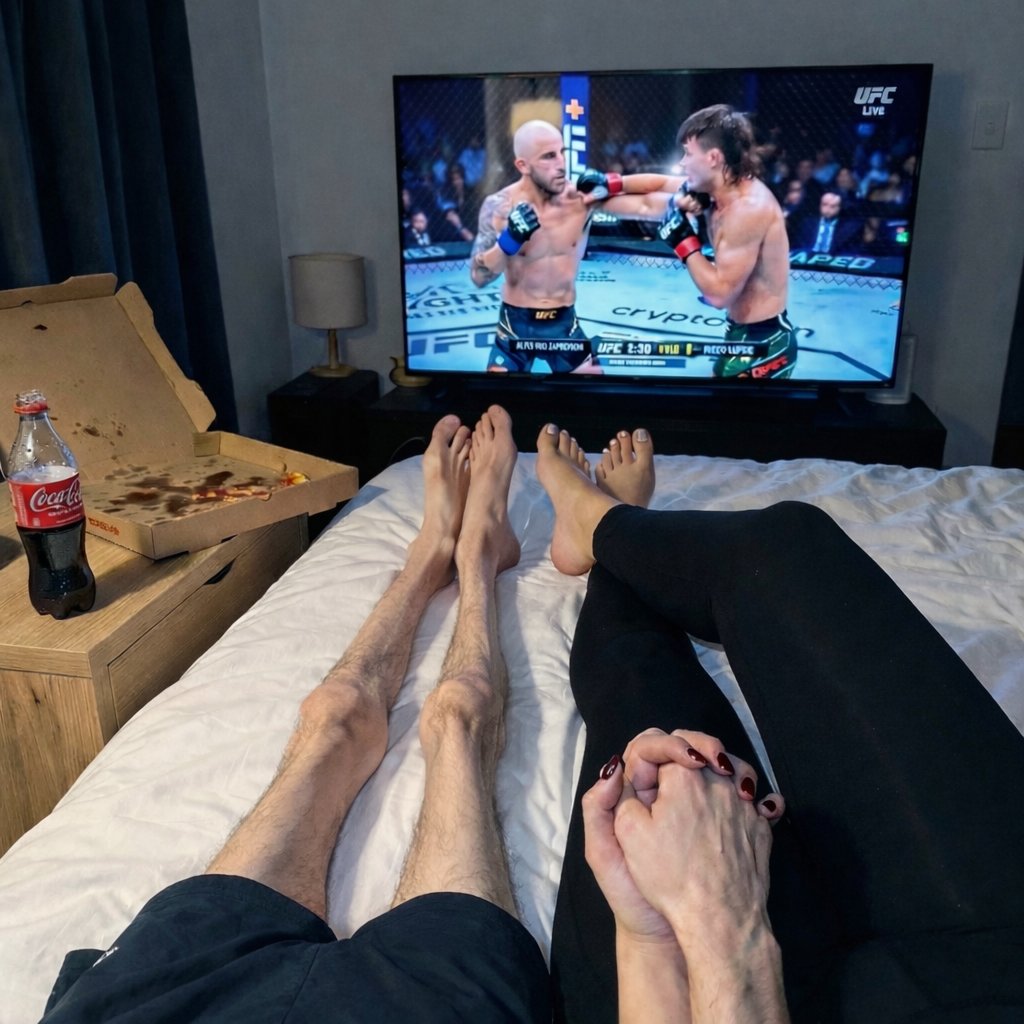 moicanoac's tweet photo. Assistindo #UFC325 ao lado da patroa! Na expectativa pela vitória de Diego Lopes e Ruffy!

Grande abraço pra bancada! 
@TarsoDoria @andreazevedomma #UFCBR https://t.co/RSC8jZcaEy