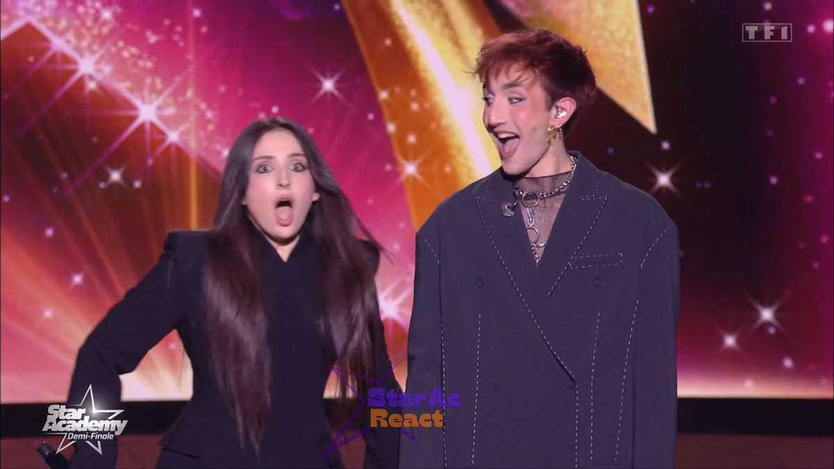 Il était tellement content pour elle mon bb, tellement pur 🥹 #StarAcademy
