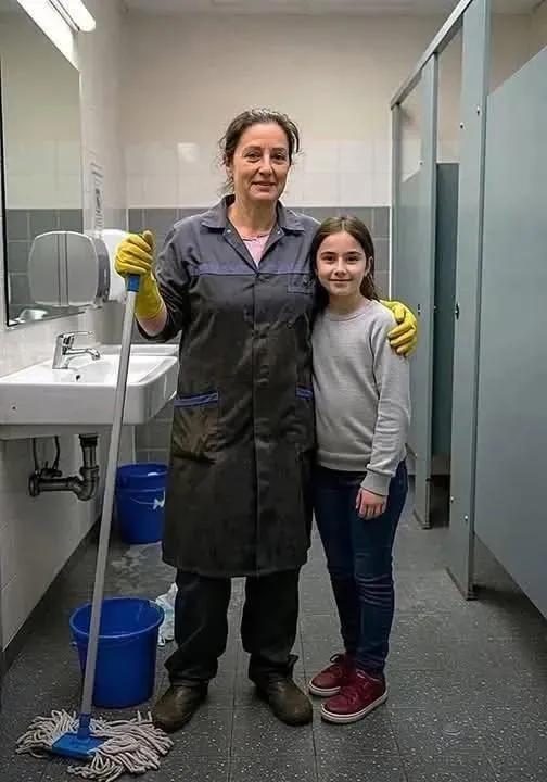 My mom is a cleaning lady! Today is her birthday. If you don't hate cleaning ladies, thank you very much!