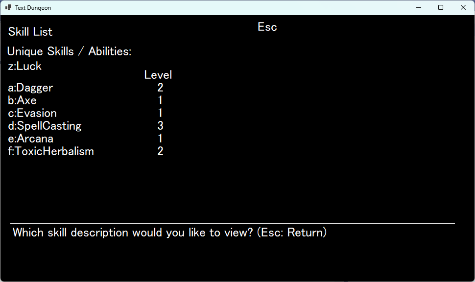 Text Dungeon in development | 開発中! tweet media