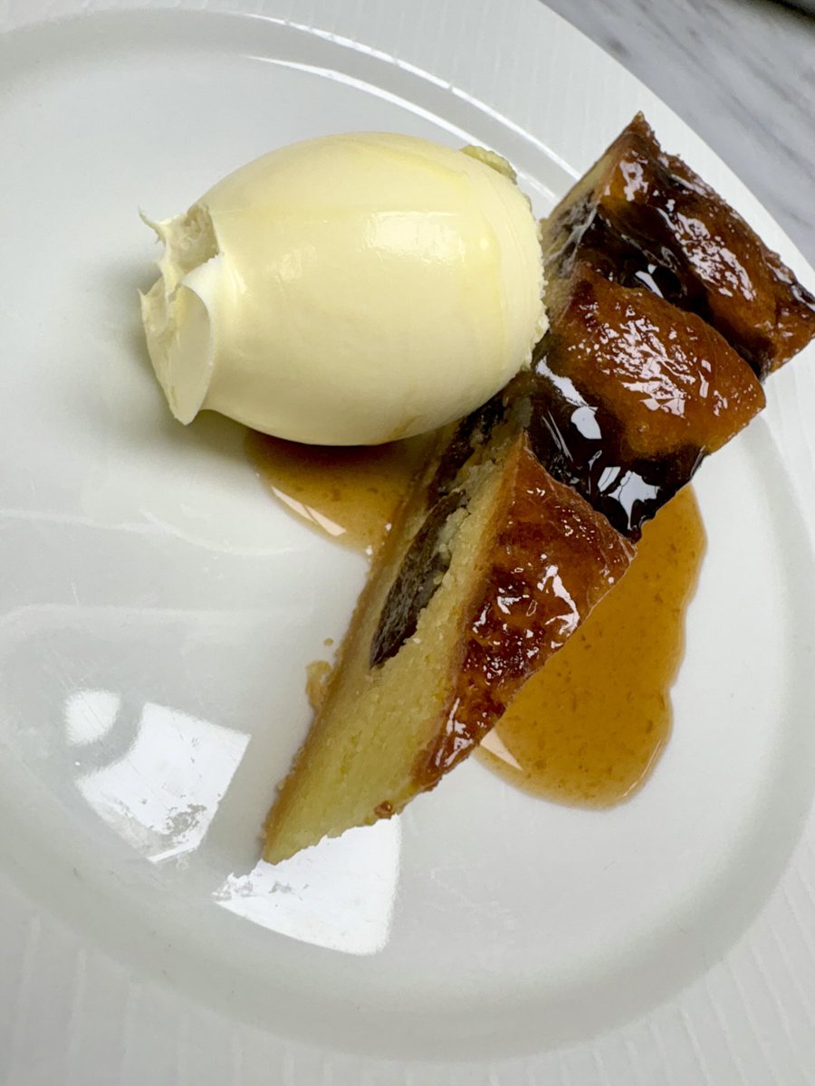 Prune, almond and clotted