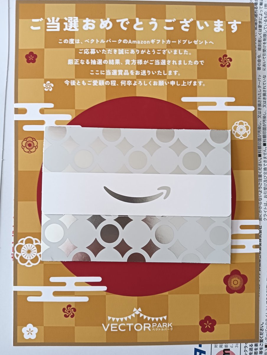 ブランド古着通販ベクトルパーク様
<a href="/vector_used/">ブランド古着通販ベクトルパーク</a> 
のキャンペーンに当選し、Amazonギフト券を頂きました🎁✨
ありがとうございます☺️

新品未使用のブランド品もあるから中古が気になる人も安心🧥
Bランク古着はとっても安いのでお安く手軽に通販で買いたい人は嬉しいですね❣️

#umiの当選報告