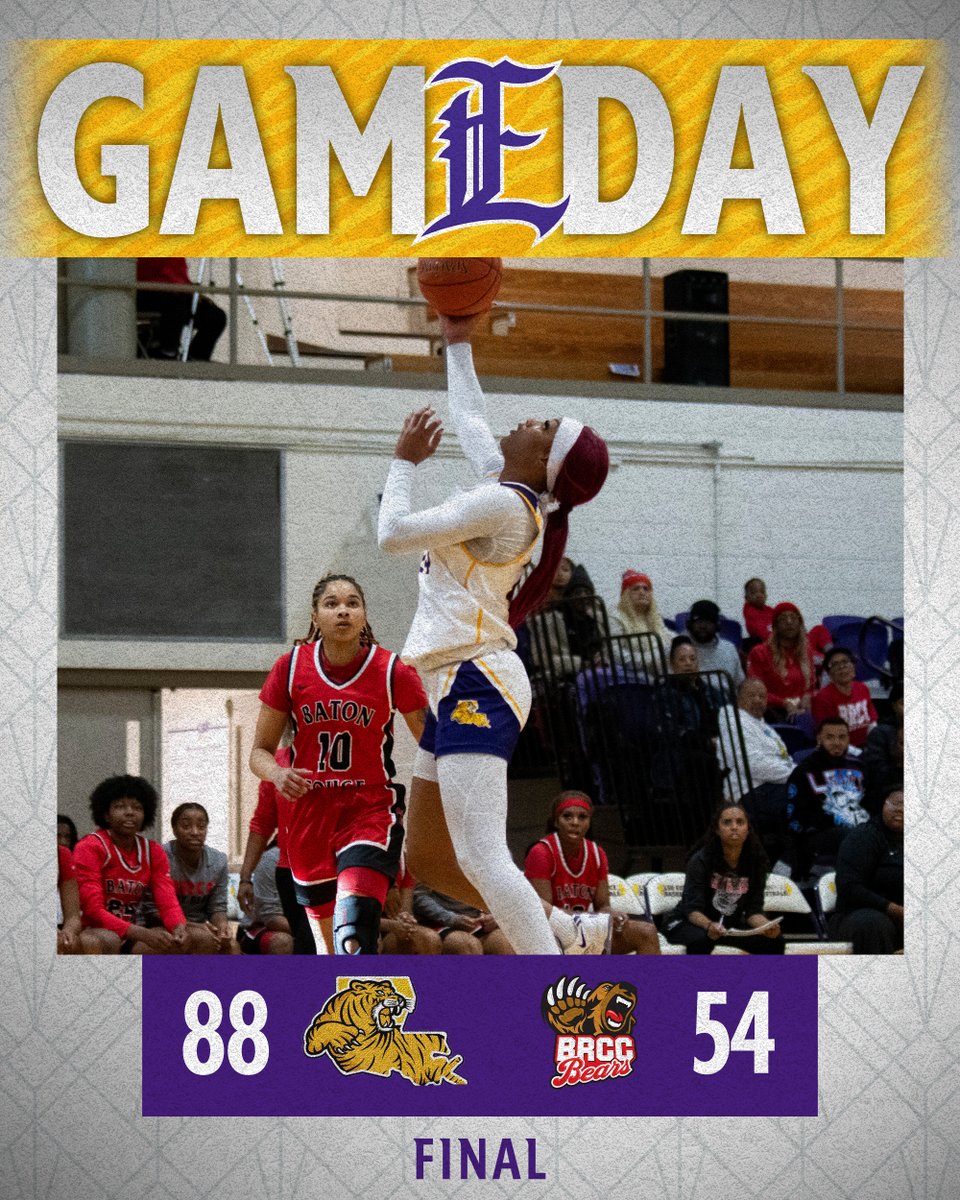 LSUE uses a dominant 2nd quarter to blow past Baton Rouge 88-54 in LCCAC action.  The Bengals strike for 32 points in the critical frame with Saidastiny Stewart leading LSUE with 19 points.  Bengals back at home Wednesday against Southern-Shreveport.

#FullGeaux
#GeauxBengals
