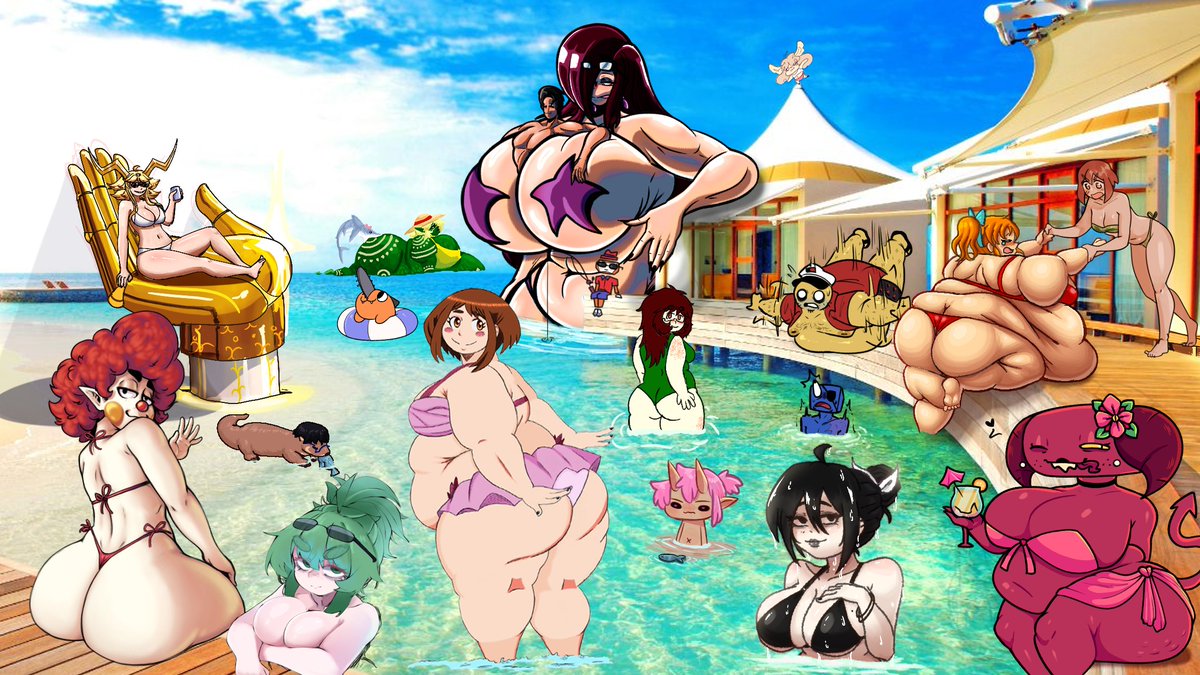 gordatopia's tweet photo. 🏖️  LIENZO DE LA PLAYA 2026 ☀️
¡Iniciamos el año con una nueva dinámica, donde todos los artistas andamos en la playa disfrutando de muchas lonjas! 💖

¡Abajo dejaremos los créditos de los participantes de cada lienzo!✍️ https://t.co/RM0ijEWGTp