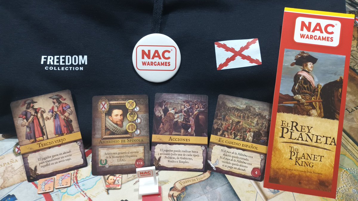Javi_de_Nuln's tweet photo. @HeroeHispanidad @JESU_MEDINA @reunificacion_ @31EneroTercios @HernnCortes @DonGonzaloXdeQ @viejos_tercios @CanalHispanidad @terciosalamanca @TercioOlivares Es día ideal para jugar a 

EL REY PLANETA 

El juego de simulación del Siglo de Oro, de @GamesSpania y editado por @NACWargames y @MasQueOca.

@MasQueOcaTienda:
https://t.co/pReaUx9ijl

Y abrigarse con la Sudadera del Imperio Español de #FreedomCollection de @viOnemedia https://t.co/Q7MXGFJJDa