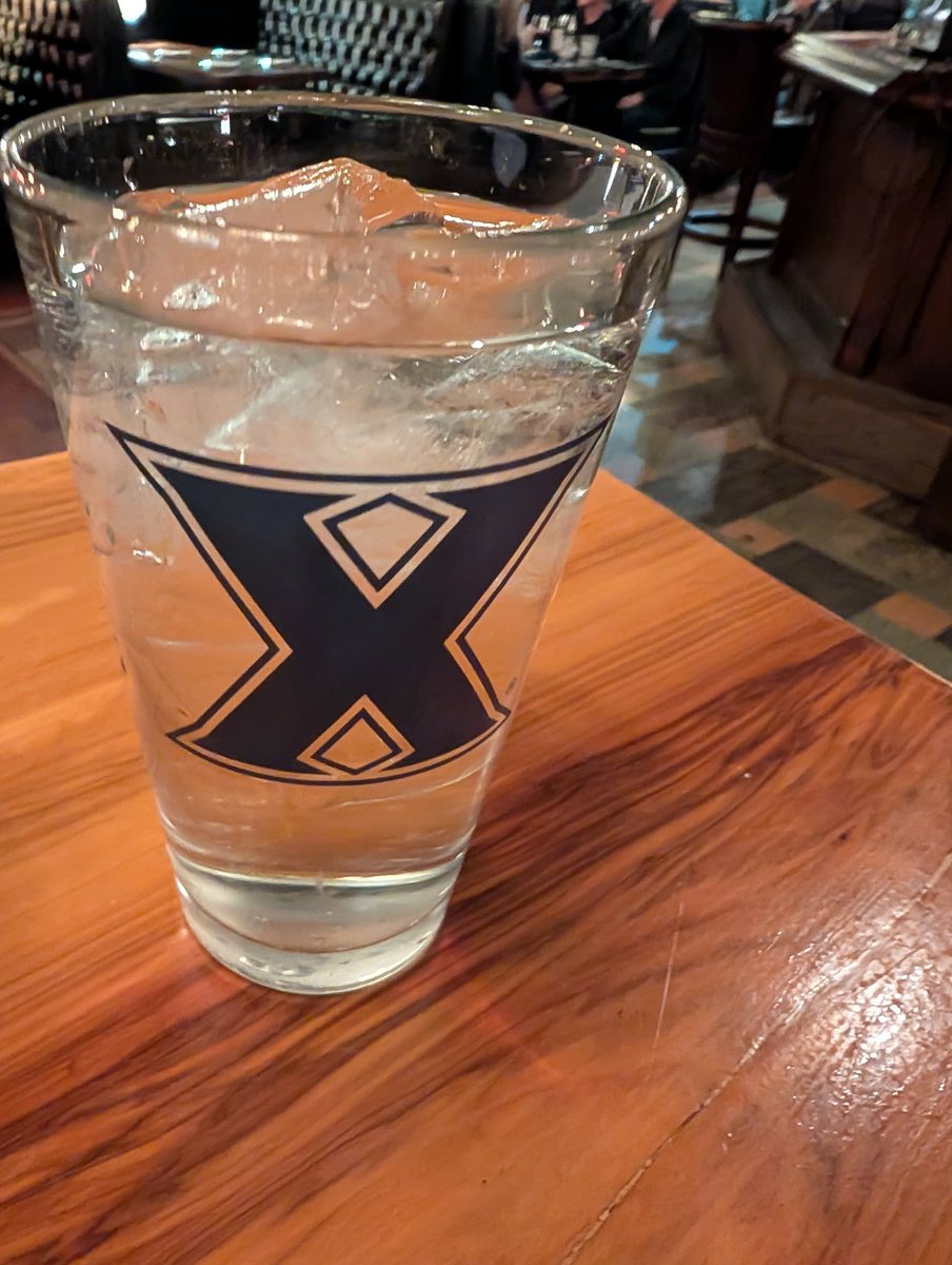 ChadBrendel's tweet photo. Sat down for dinner. Sever brought out a glass of water. Night ruined. https://t.co/U5Mpd3YsAo