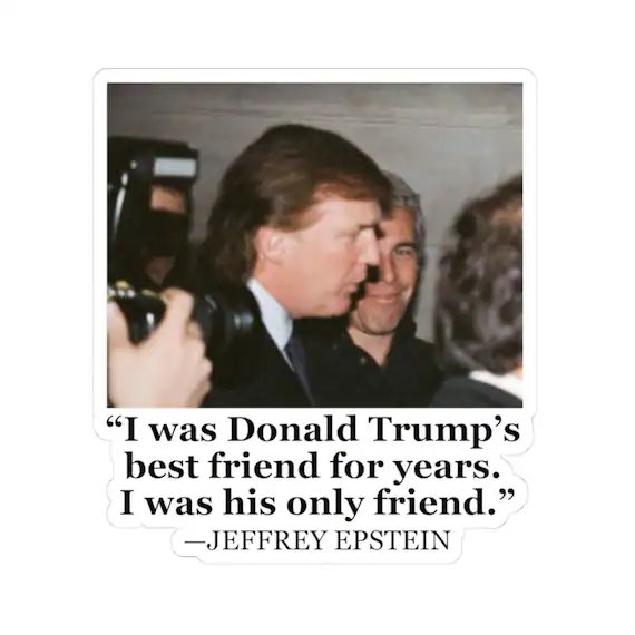 _trentula's tweet photo. @usanewshq Somebody has to say it. There is a very real possibility Donald Trump was Jeffrey Epstein's best friend. https://t.co/AZ3Z2q5U6O