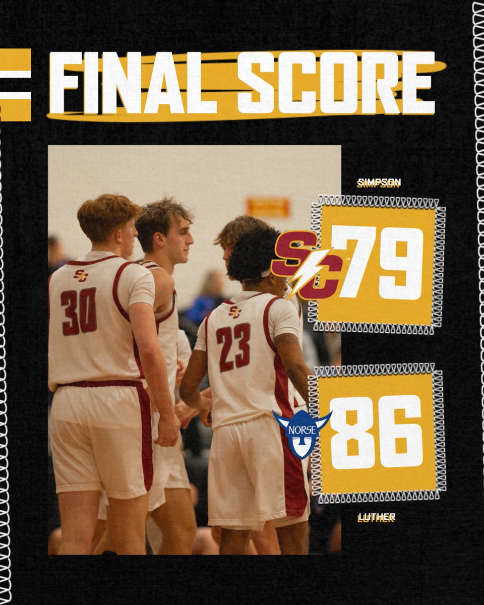 Simpson Men's Basketball tweet media