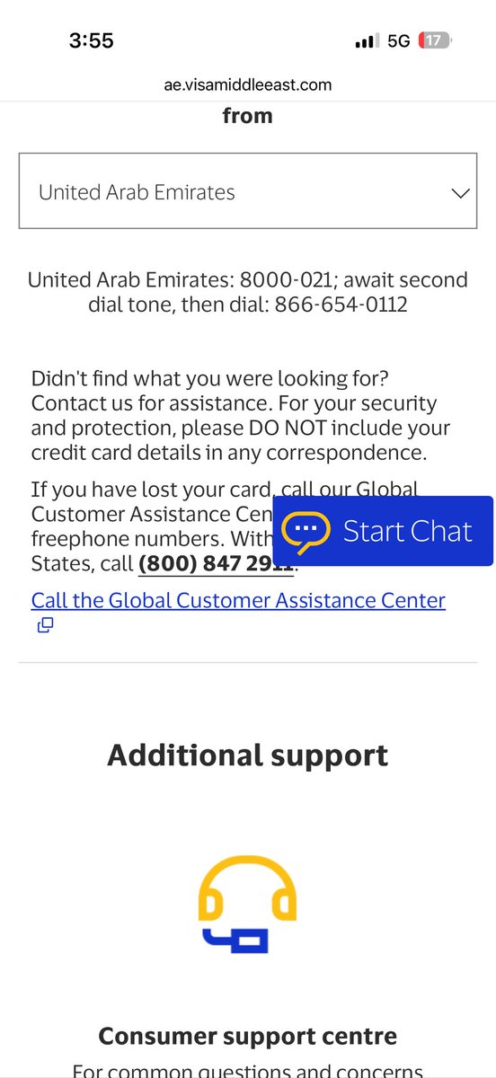nirmalkothari21's tweet photo. @VisaCEMEA Why your UAE call Centre number 8000021 is not working ? https://t.co/F67f4NdytT