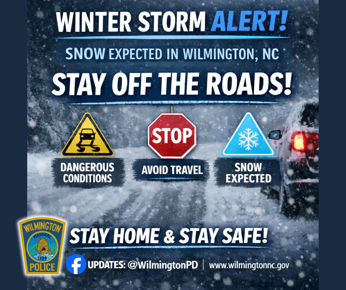 TRAFFIC ALERT

MLK Parkway from 3rd Street to N. Kerr Avenue is now closed due to icing conditions.