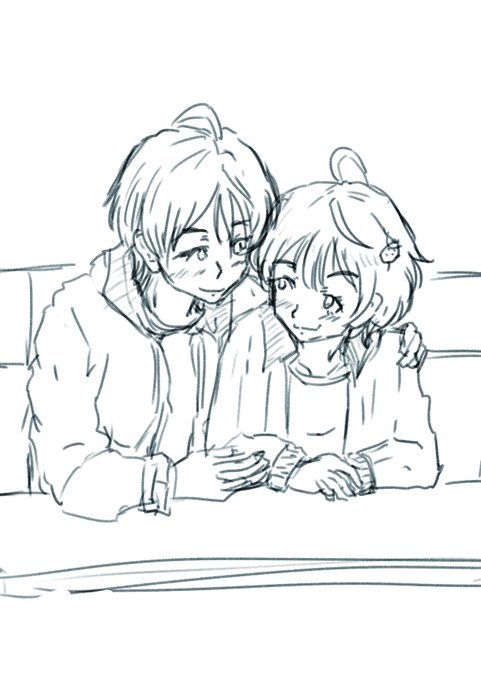 おはぬくしお。そろそろ最新刊ネタバレの季節。ぬくしお二人っきりで深夜のファミレスデート良かったね!(ぐるぐるオメメ