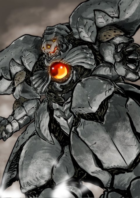 スケブ納品しやした。ありがとうごぜえます。FF7のダイヤウェポンの踏みつぶしイラストご依頼いただきました 懐かしいっすなあ。兄ちゃんがやってたの横で見てましたわ。