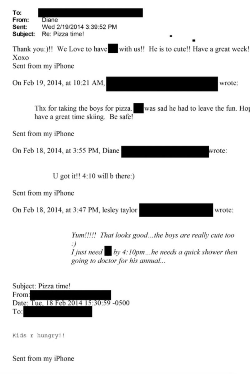Pizza is mentioned 911 times in the files. 

Pizza, grape soda and Chinese cookie are likely all code names for different races and skin tones of children.  

But we were all told that PizzaGate wasn’t real.