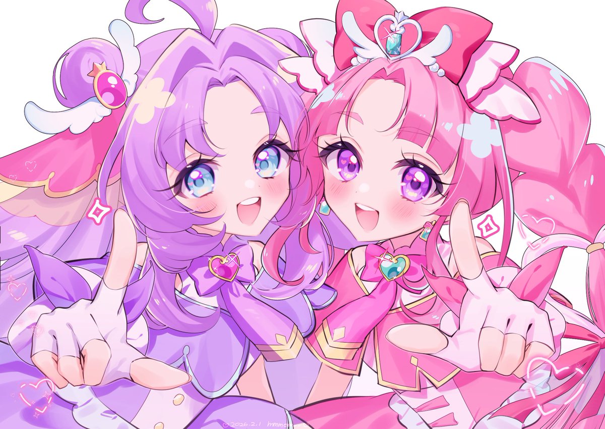 キュアアンサー💜 キュアミスティック🩷
 #precure   #たんプリ
